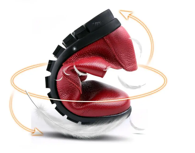 Женские лоферы из натуральной кожи на плоской подошве Нескользящие Мокасины