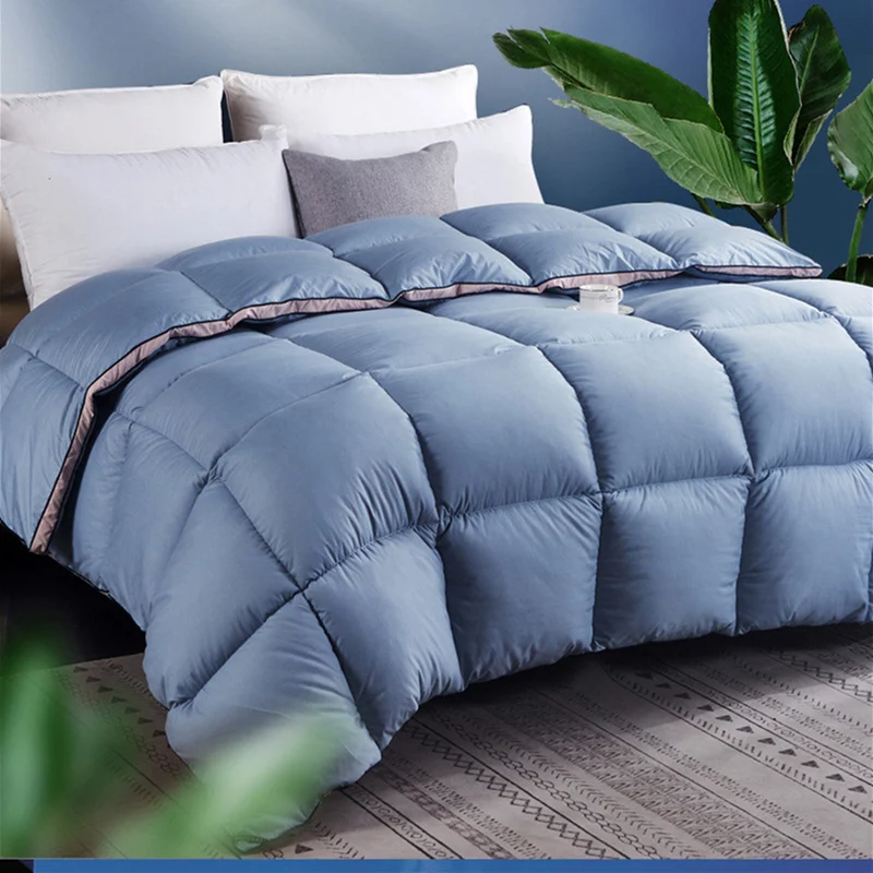 Высокое качество разноцветное пуховое одеяло пододеяльник King queen двойной размер