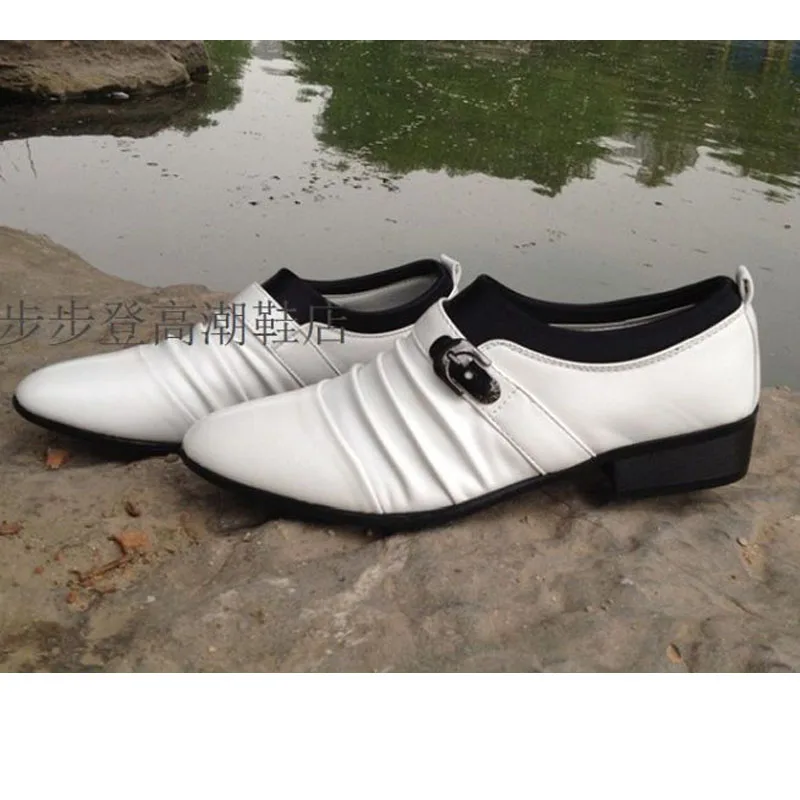 Italian fashion elegant oxford Shoes for mens shoes large sizes men formal Leather dress loafers man slip on pointed | Обувь