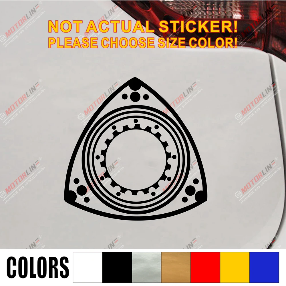 Виниловая наклейка на двигатель Wankel для Mazda 3/6/RX7/RX8 без фона цвет и размер |