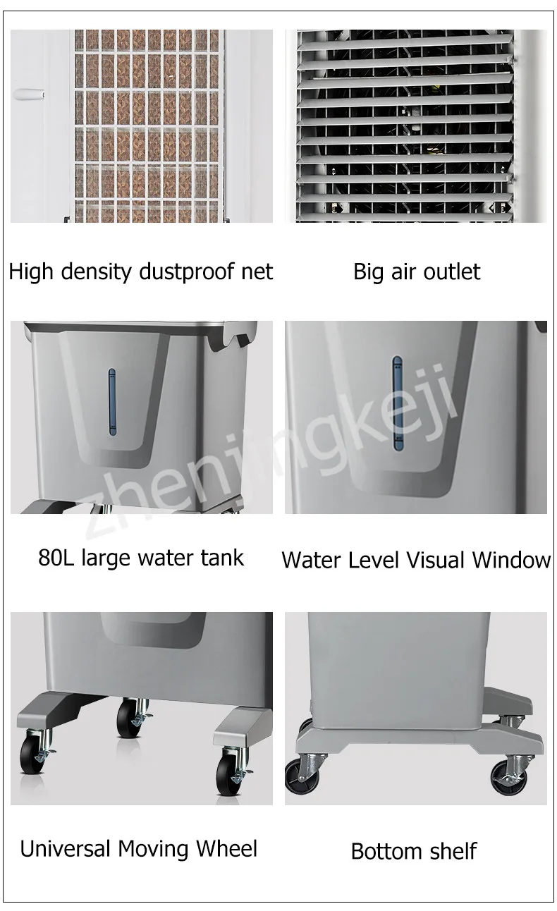 Mobile Cooling Fan Industrial air Conditioning Fan Refrigeration Fan Commercial large Single Cold Water air Conditioner