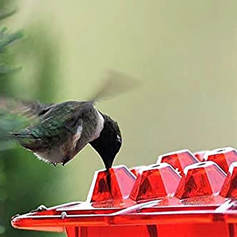

Outdoor Hummingbird Feeders For Garden Leak-Proof Easy to Clean And Refill Saucer Humming Feeder For Bird Lovers With Hanger