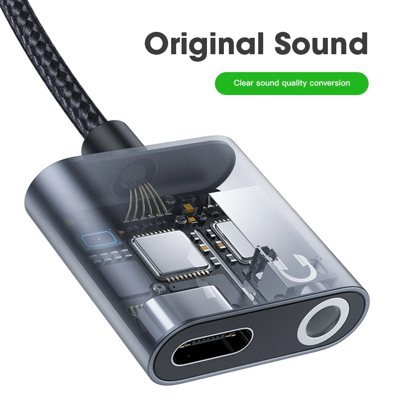 Niye 2 In1 USB C To 3.5mm AUX Audio Charging Cable Type Adapter Headphone Splitter For Xiaomi Huawei Samsung Type-C Convertor | Мобильные