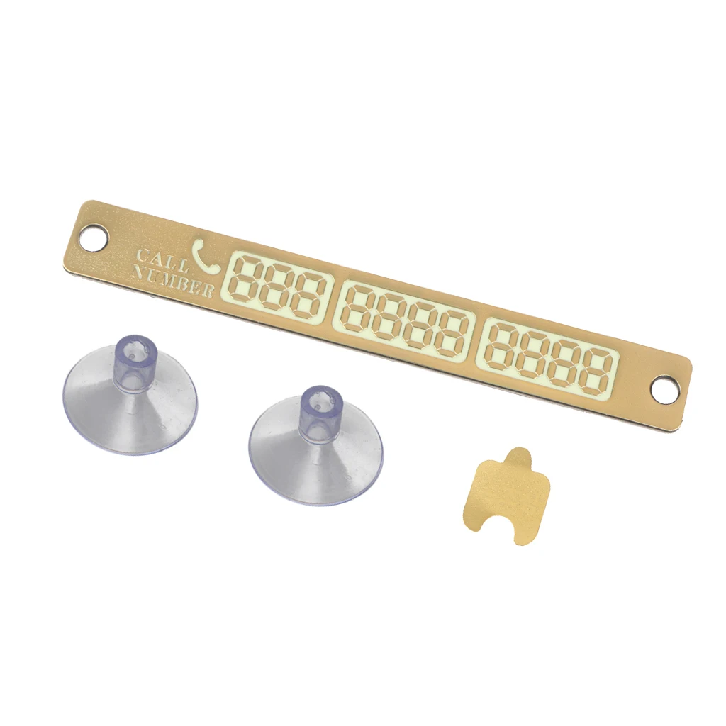 Car Styling Parking Notification Phone Number Card Luminous Plate W/Sucker | Автомобили и мотоциклы