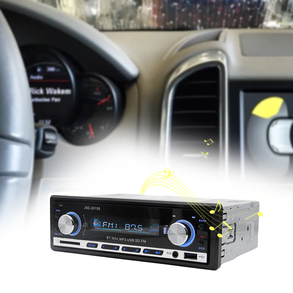 New 12V 60w Car Stereo FM Radio MP3 Audio Player Support Phone with USB/SD MMC Port Electronics In-Dash 1 DIN | Электроника