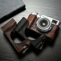 x100v camera bag handmade genuine leather camera case half body for fujifilm x100v x100f x100s x100t x100