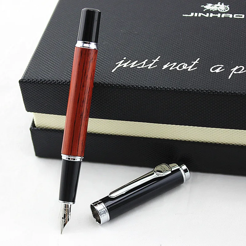 Ручка перьевая Jinhao для каллиграфии ручка с натуральным красным деревом и