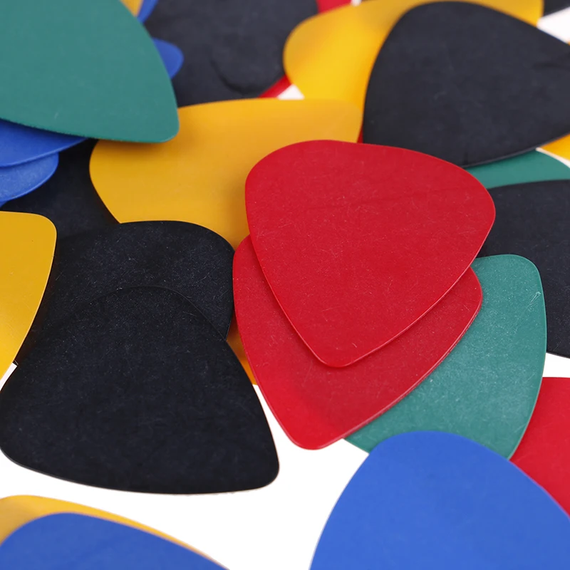 100pcs akustische groß celluloid elektrische farbige glatte gitarre pick pick plektrum free global shipping