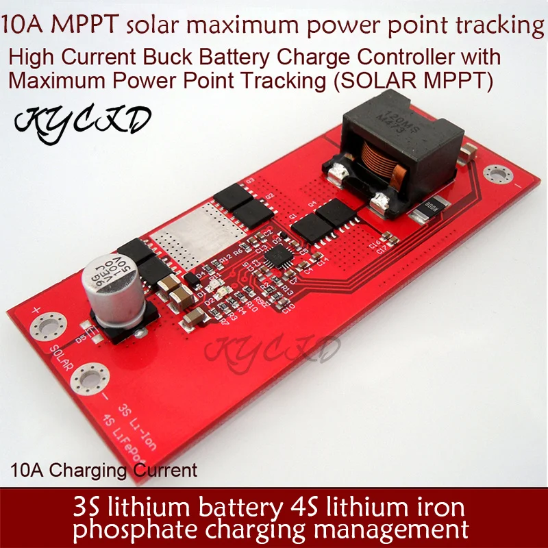 TI BQ24650 10A MPPT Solar Controller 11.1V 12.6V 3S Li-ion 12.8V 4S LifePo4 lithium Battery Charge ​Board FOR 18V Solar charger
