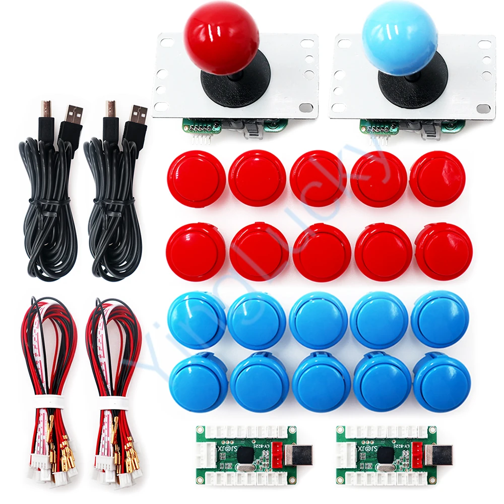 Набор для аркадных игр DIY 2 игрока игровая доска ПК джойстик с 5Pin копией Sanwa + 30 мм