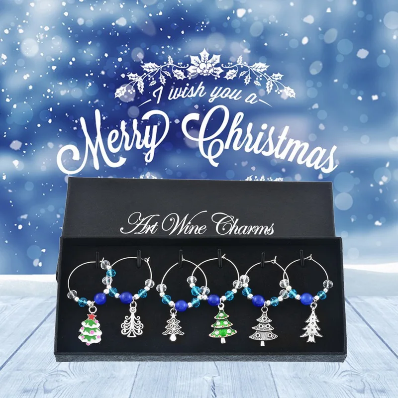 Старинный серебряный синий хрустальный бисер Рождественская елка Висячие