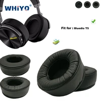 replacement ear pads for bluedio t5 t 5 headset parts leather cushion velvet earmuff headset sleeve cover