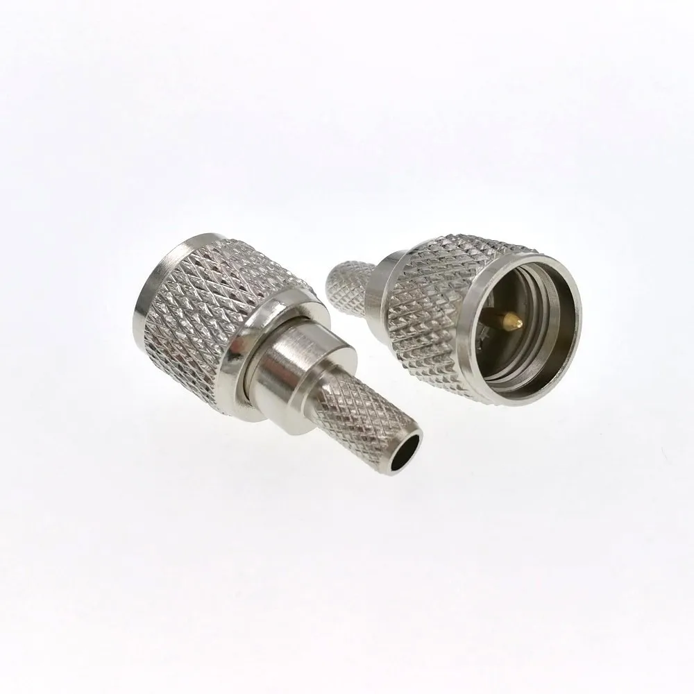 100 шт. мини UHF Штекерный обжимной соединитель RG58 LMR195 RG142 RG400 RF | Обустройство дома