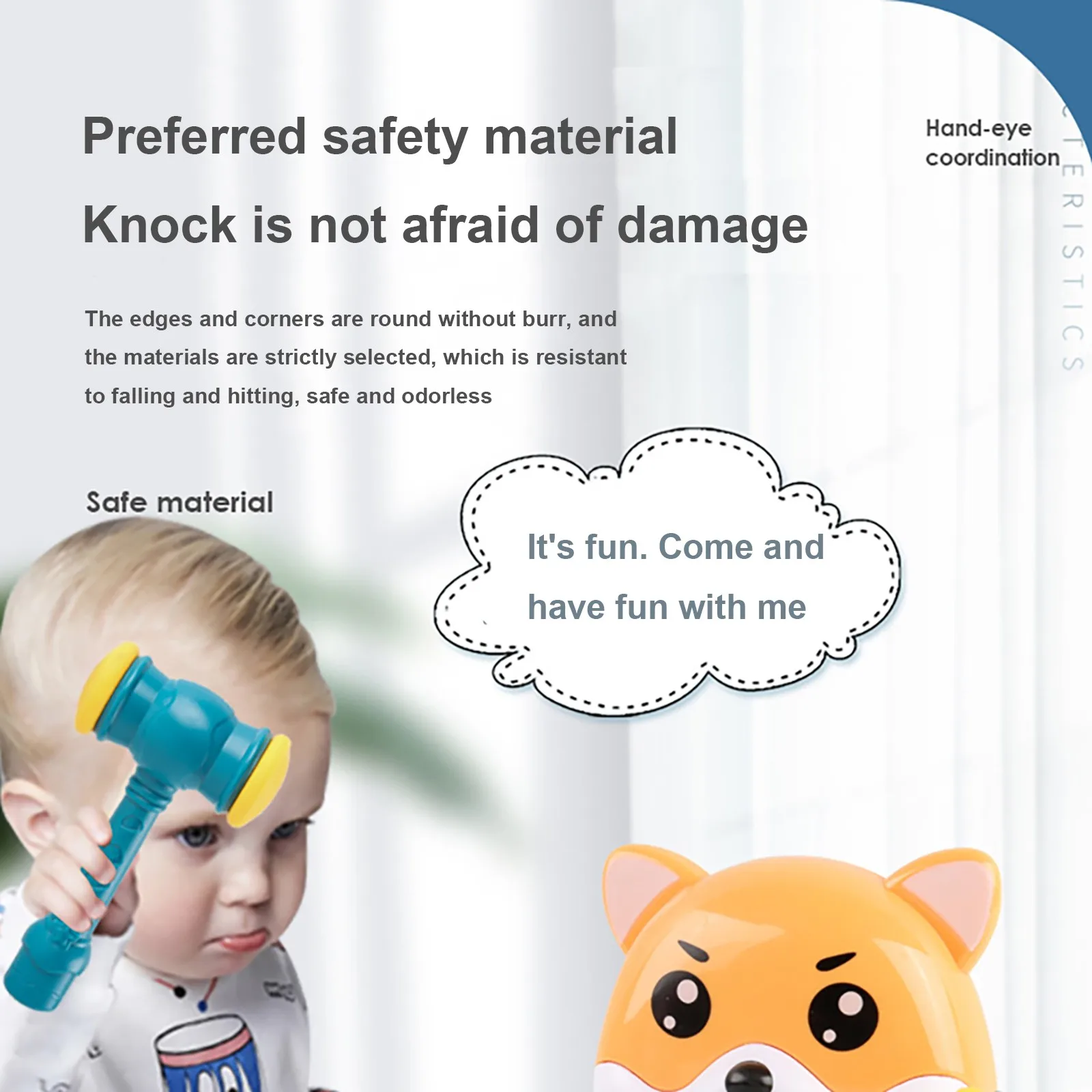 Игрушечный молоток игровой набор игрушек со звуковыми эффектами музыкой и