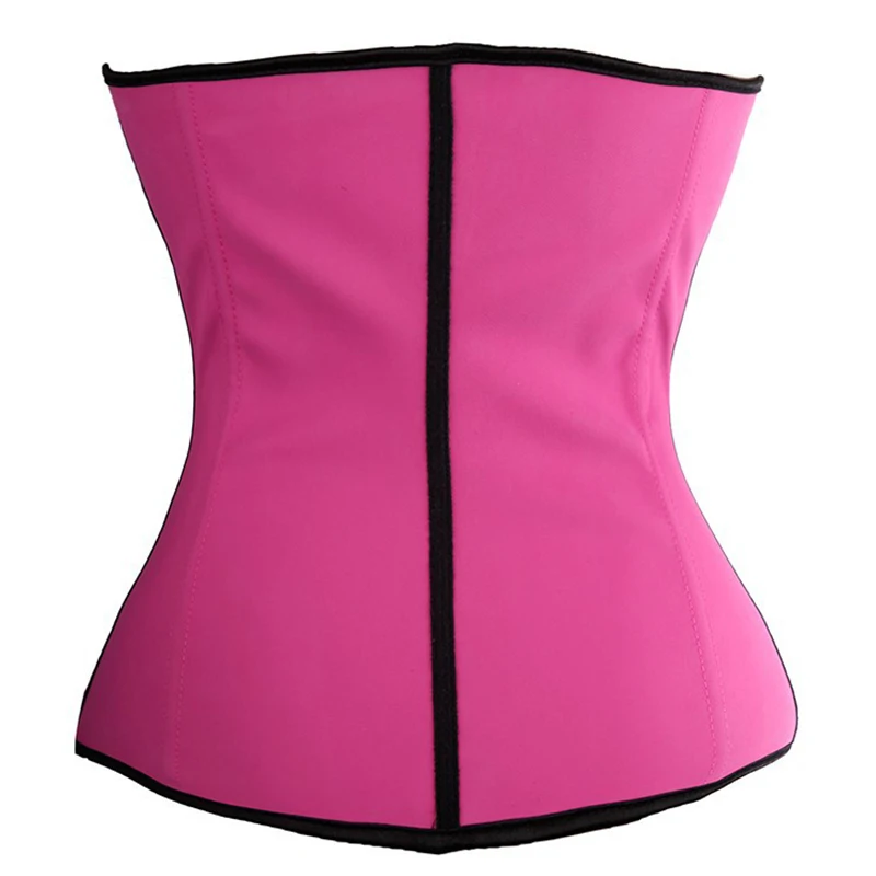 Сексуальное нижнее белье Женский латексный корсет 3-слойный с 9 стальными