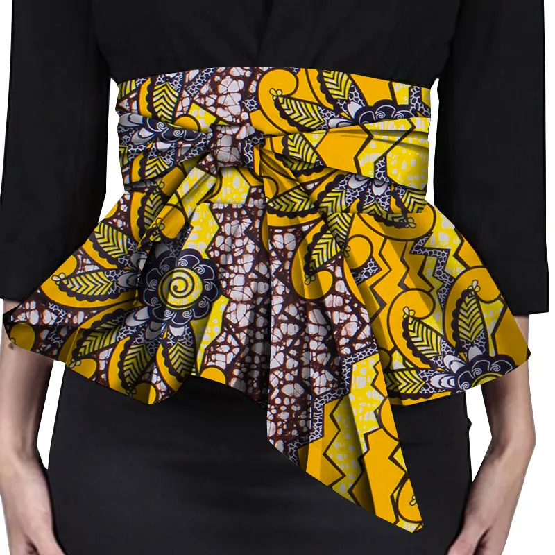 

Afripride Wrap Women Skirts African Lady High Waist A Line Short Skirt with Best Asymmetrical Female Clothes Waist Jewelry SP108