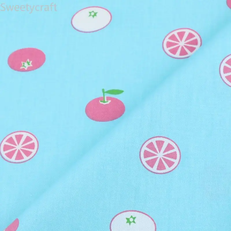 Ткань с принтом ЛИМОННЫХ персонажей для детей 100% хлопок саржа Лоскутная сделай