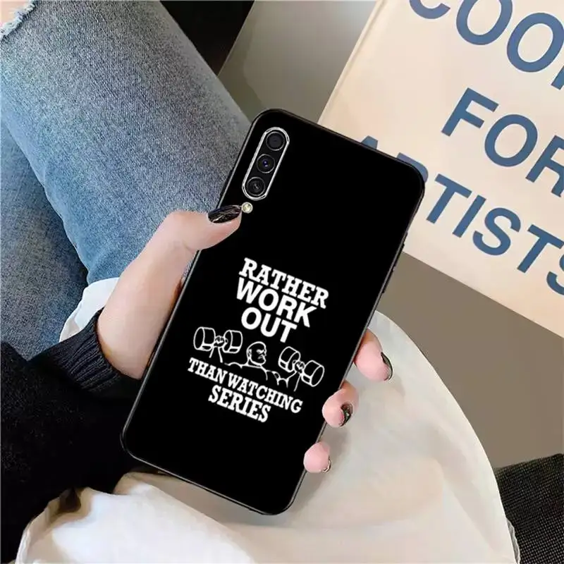 

Training Workout Gym Crossfit Quote Phone Case For Samsung galaxy S 9 10 20 A 10 21 30 31 40 50 51 71 s note 20 j 4 2018 plus