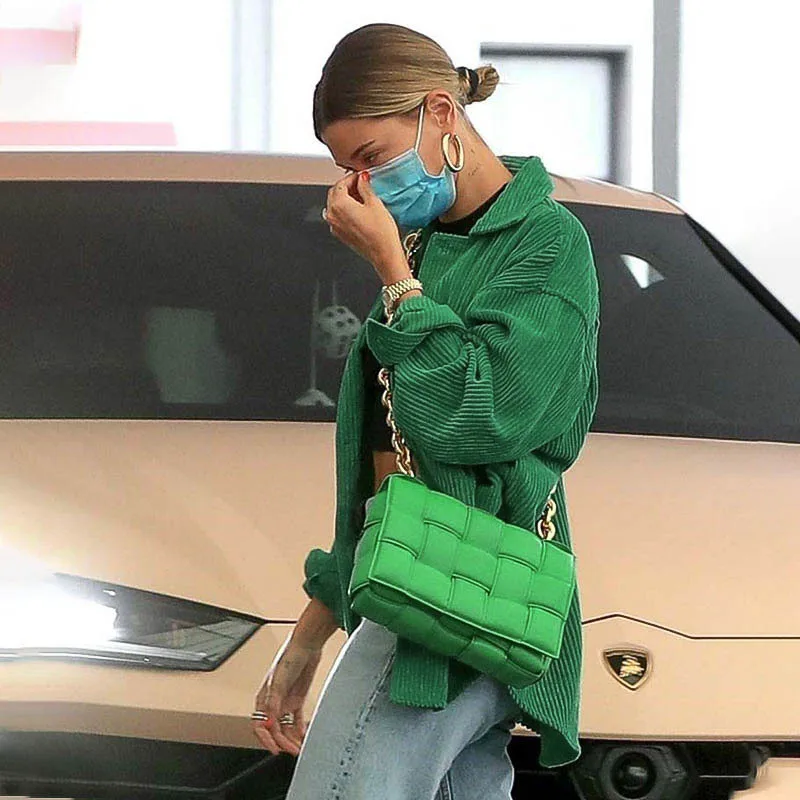 2021 осенне-зимний модный женский кардиган женская рубашка с зелеными пуговицами