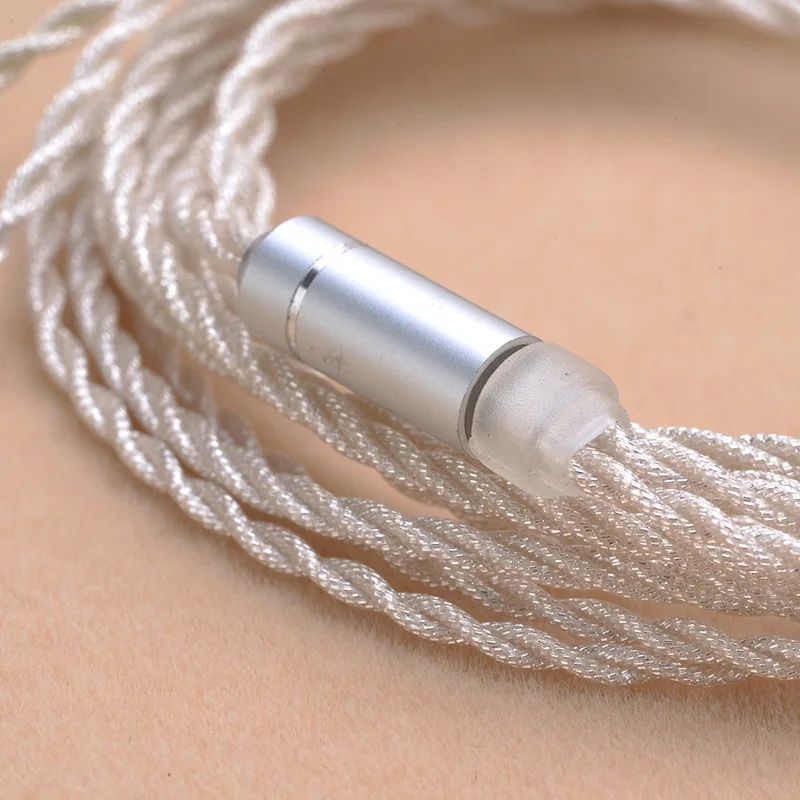 Кабели для наушников MMCX посеребренный, сменный кабель для Shure SE215 SE315 SE425 SE535 SE846 для Logic UE900