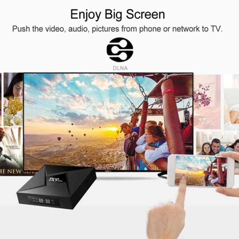 ТВ-приставка TX9 PRO Smart на базе Android 7 1 Восьмиядерный Amlogic S912 64 бит 3 Гб/32 ГБ HDR10 VP9 H.265 UHD