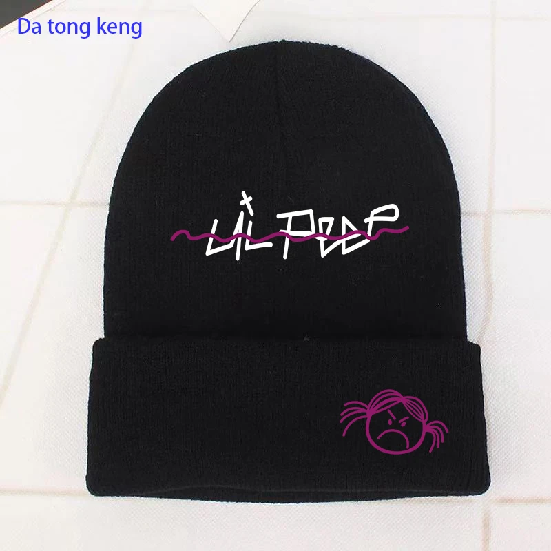 

Lil Peep beanies cap knitted hat for winter hip hop beanies fashion ski hats unisex bonnets for women