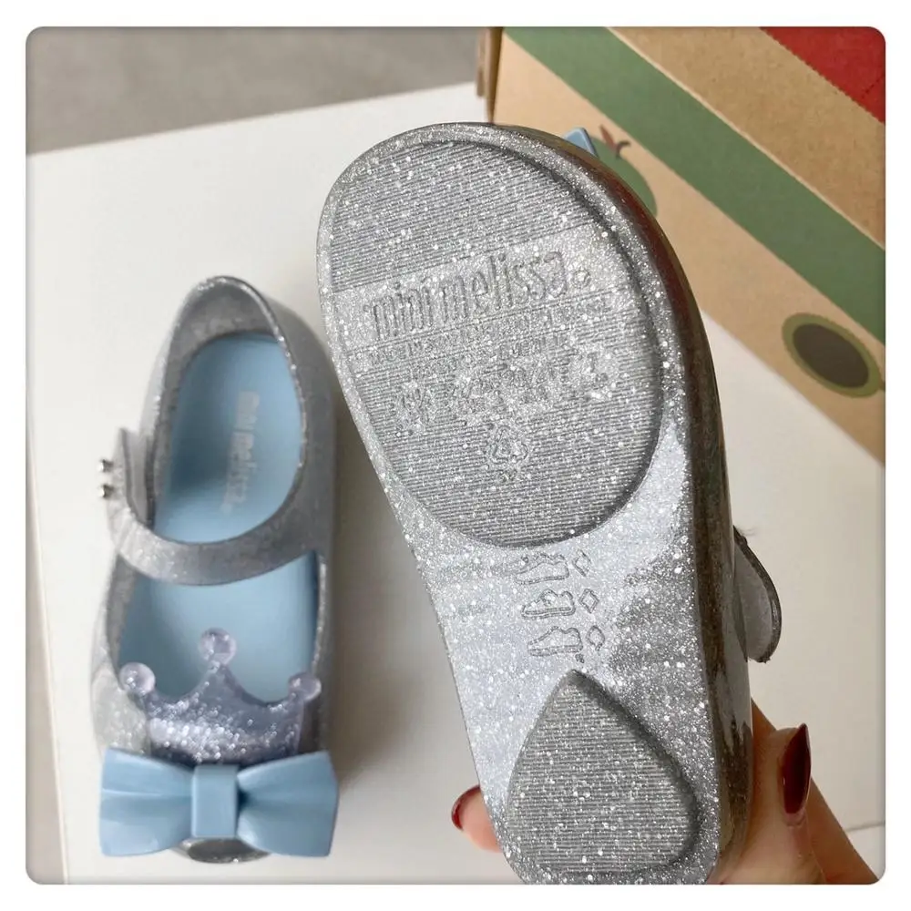 2020 оригинальные детские сандалии желе Mini Melissa Ultragirl для девочек с короной детская