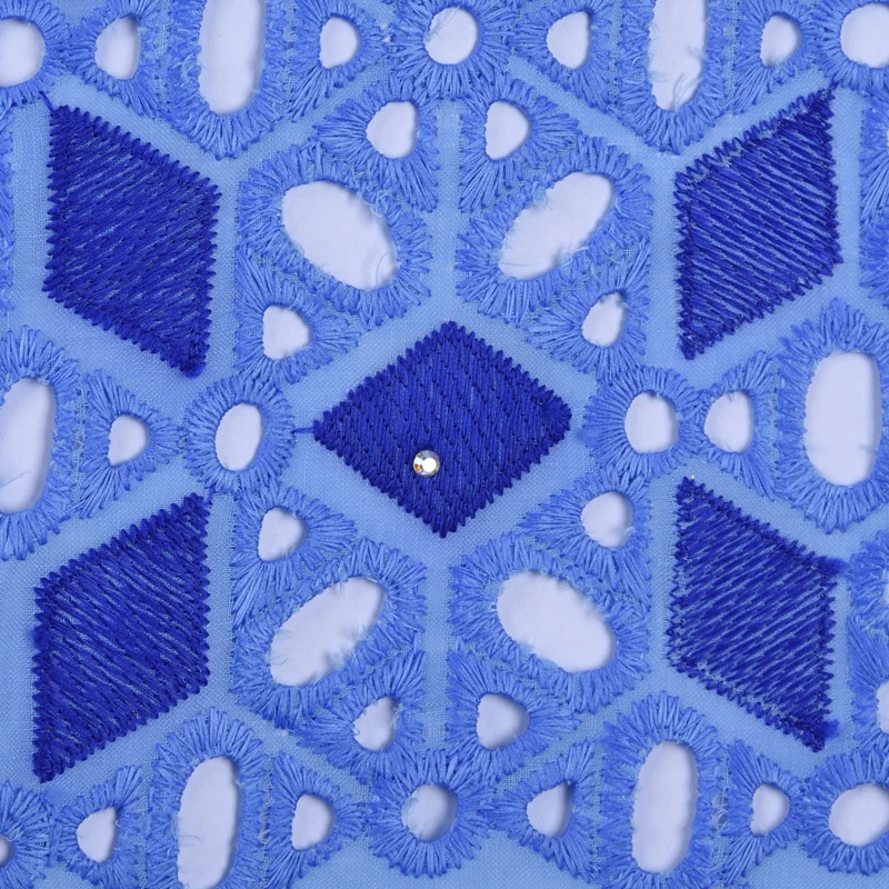 Африканская швейцарская ткань с минималистичными отверстиями Дубай 100% хлопок