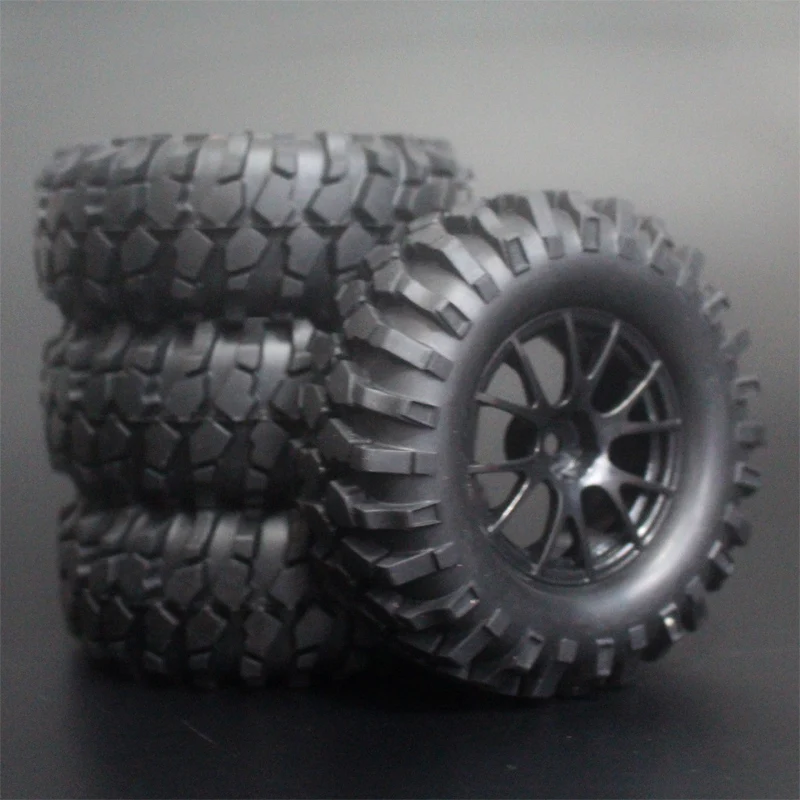 4x1 9 дюйма 96 мм резиновые шины покрытые колесные диски для D90 D110 SCX10 CC01 RC Рок