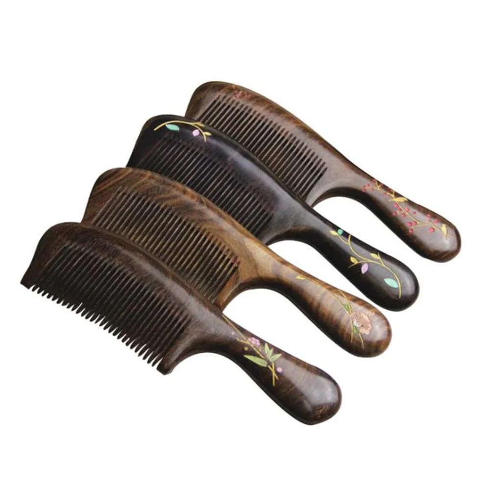 

New Natural Sandalwood Precious Precious Wood Comb Close Teeth Anti-static Head Massage Hair Care Tool