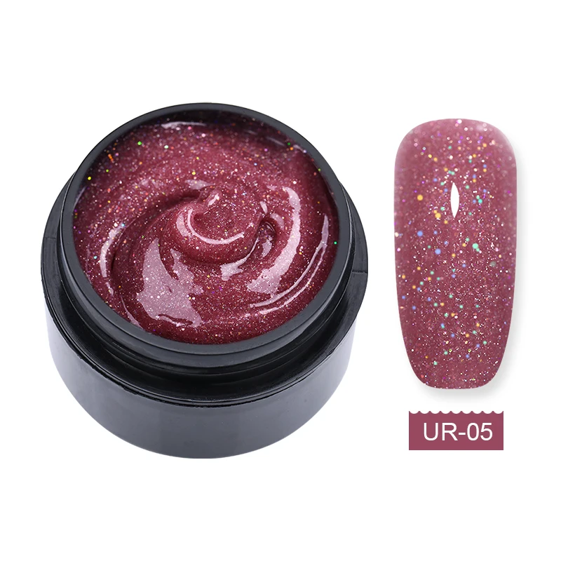 Glitter5 UR SUGAR 15 мл сверкающий Удлинительный УФ-гель лак мерцающий высокая твердость удлиннение ногтей художественные советы инструменты строительный УФ-гель лак - Цвет: Glitter5