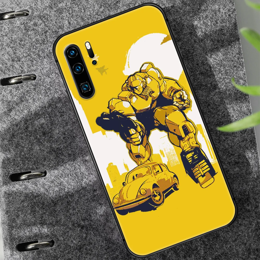 

Transformers Bumblebee Phone Case For Huawei P Mate 10 20 30 40 Lite Pro smart Z 2019 nova 5t black Coque Trend Shell Luxury