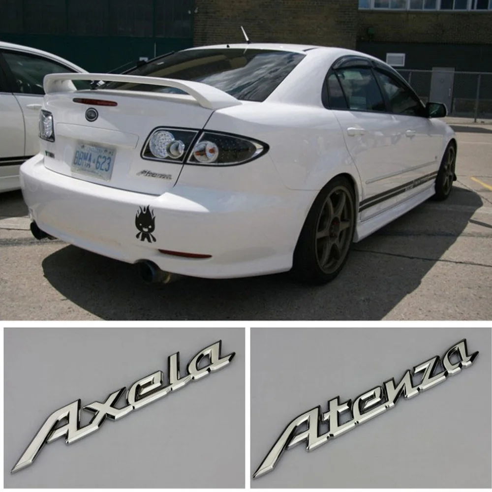 DSYCAR 1 шт. Новинка 3D металлическая наклейка Atenza / Axela для бокового брызговика