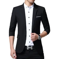 browon spring autumn men jacket suit one button korean style blazer non ironing mens wedding tuxedos suits blazer masculino