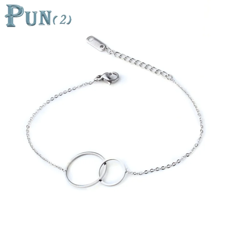 Браслет женский геометрический из нержавеющей стали в форме сердца|Цепочки и