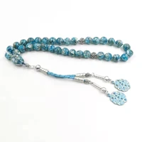 blue seashell tasbih 2021 muslim fashion product kazaz tassel rosary bead eid gift islamic arab bracelet misbaha turkish jewelry