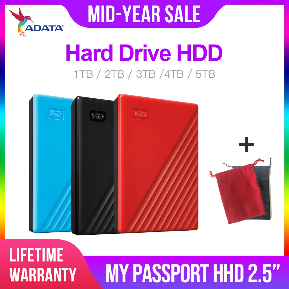 Western Digital My Passport hdd 2 5 USB 3 0 SATA портативные устройства для хранения HDD внешний