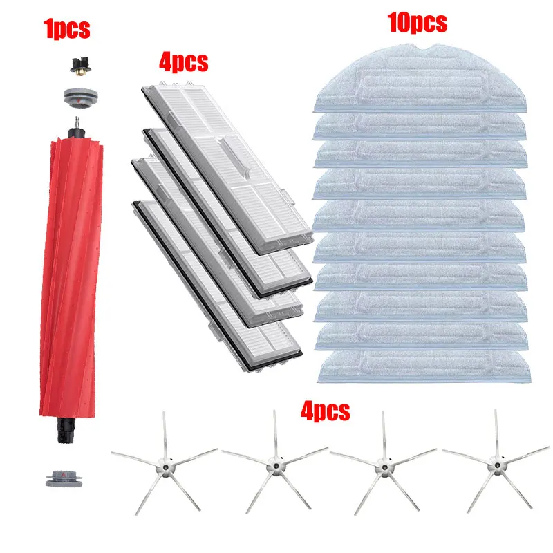 

Promotion!Replacement Main Brush Mop Rag Hepa Filter Side Brush for Xiaomi Roborock S7 / T7S Plus Vacuum Cleaner Spare Parts