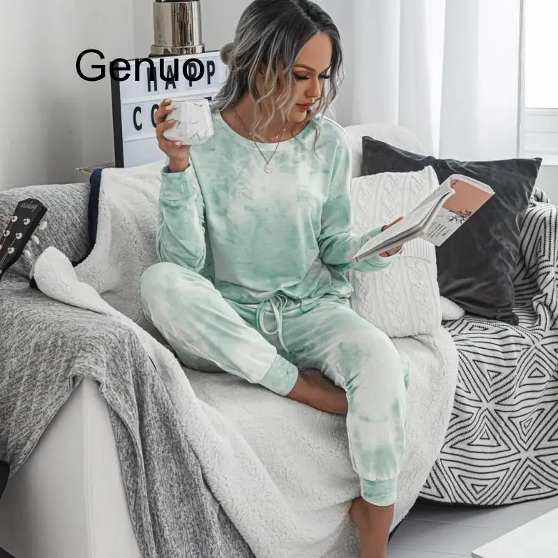 Женский спортивный костюм женский постепенно меняющие цвет вареный с