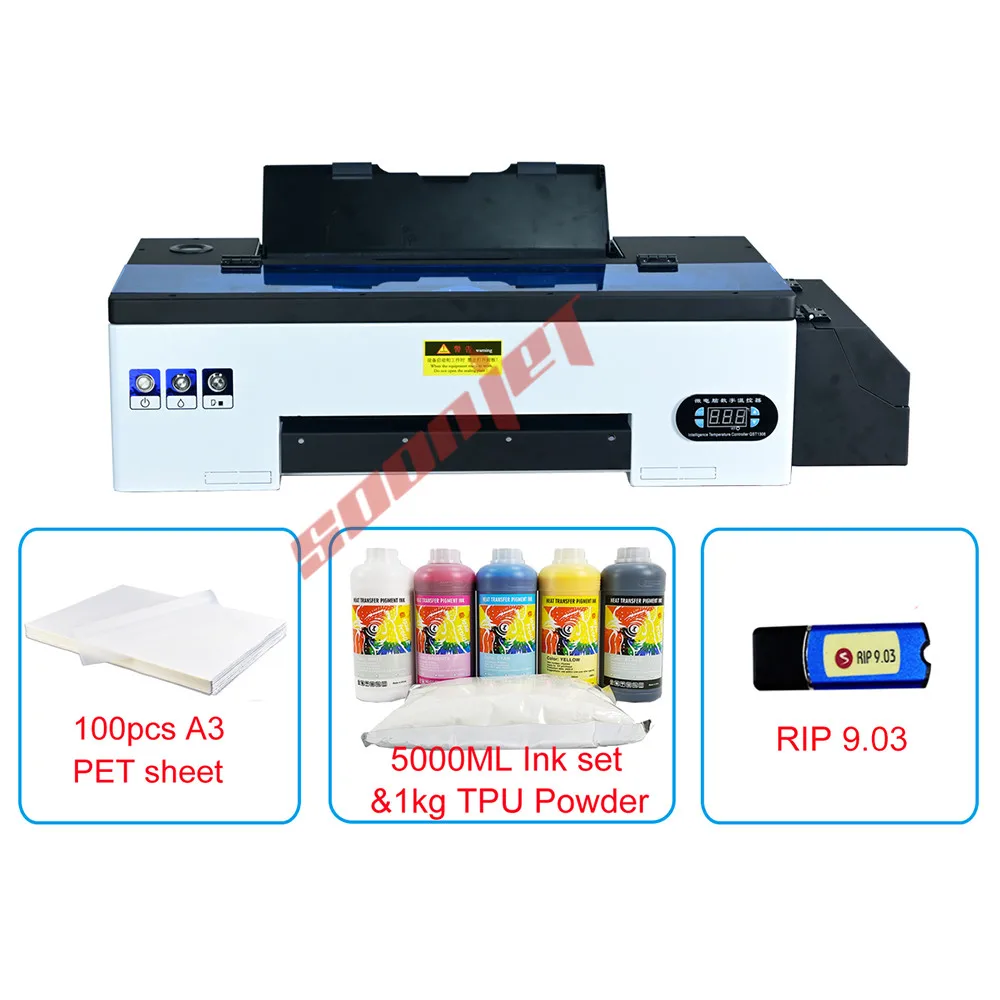 Цифровой термопечатный аппарат A3 для принтера Epson DTF принтер печати на футболках