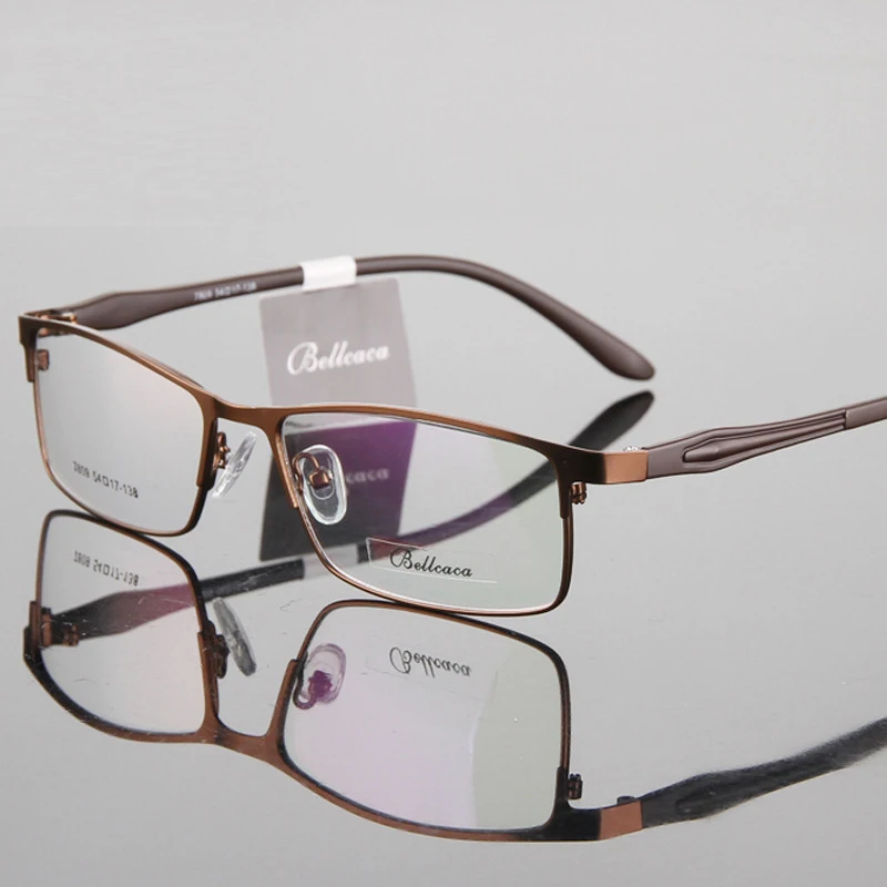 Мужские очки в полной оправе со стальной пластиной повседневные деловые мужские