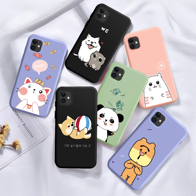 

Cartoon Liquid Silicone Phone Case For Samsung J4 Plus J6 Plus J8 2018 M11 M21 M31 M10 M20 M30 M30S Shockproof Case Cover