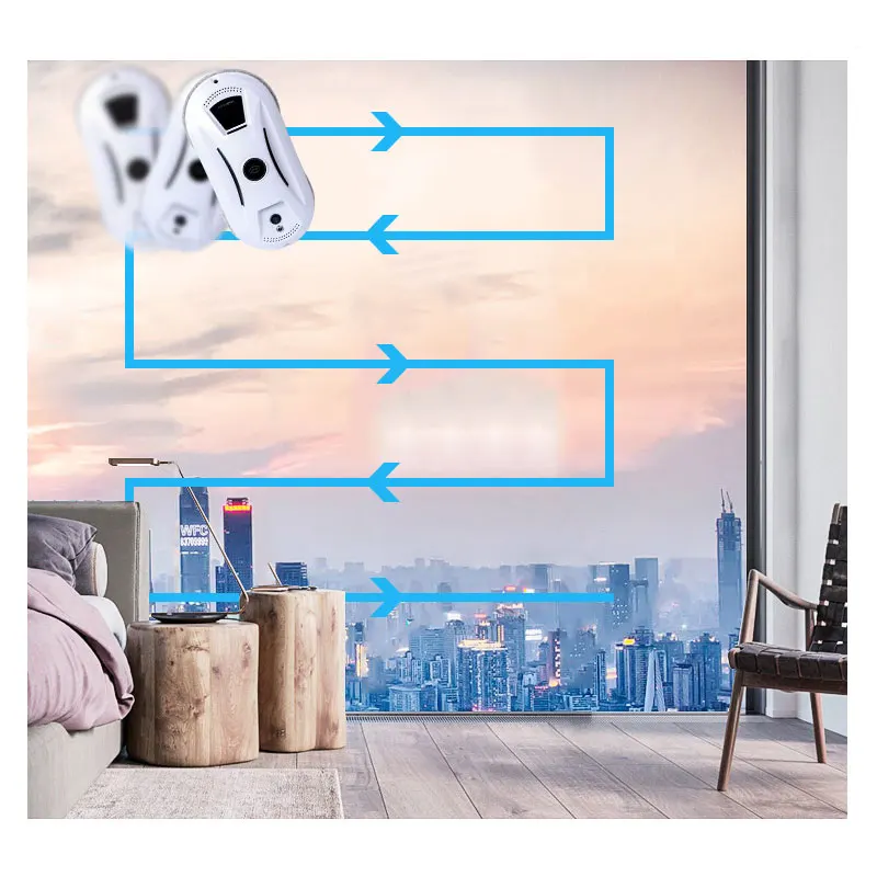 Умный ультратонкий робот для мойки окон пылесос с дистанционным управлением