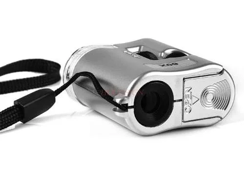 Увеличительное оборудование 60x Лупа с Светодиодное освещение для микроскопа