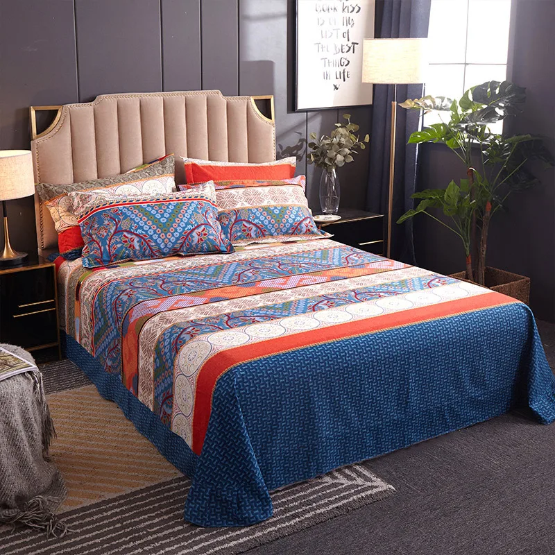 100% хлопок уплотненная шлифовальная простыня для матраса защитная крышка плоская