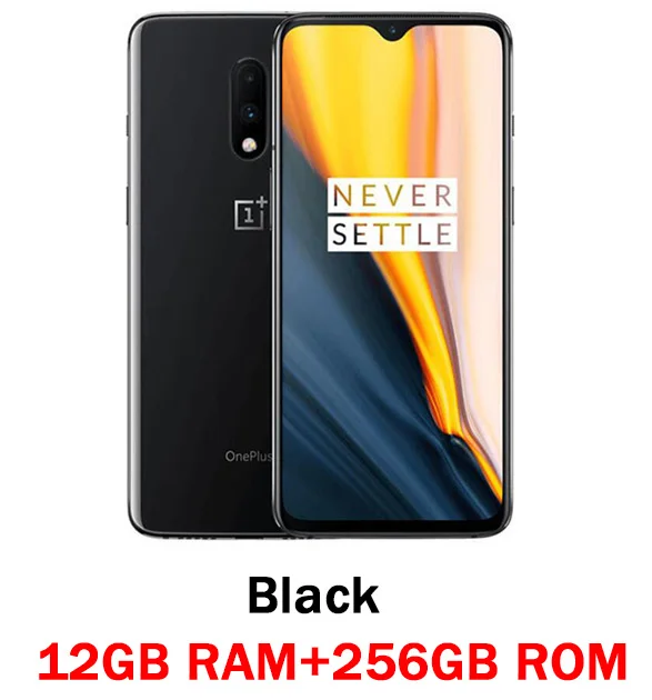 12G 256G black Глобальный ПЗУ Oneplus 7 8 ГБ ОЗУ 256 Гб ПЗУ Смартфон Snapdragon 855 6,41 дюймов оптический AMOLED дисплей отпечатков пальцев 48MP камеры UFS 3,0 - Цвет: 12G 256G black