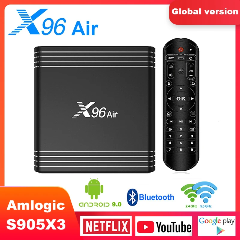 ТВ приставка X96 Air Amlogic S905X3 4 + 32/64 ГБ Android 9 0 1080P 8K fps24|ТВ-приставки и медиаплееры| |