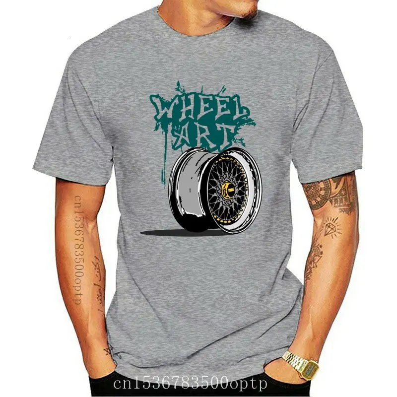

Футболка мужская WHEELART BBS, модная тенниска из хлопка, брендовая майка европейского размера, лето