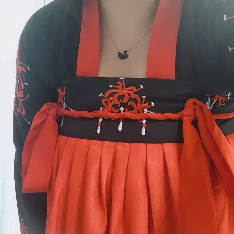Новое платье Hanfu, Женский Классический танцевальный костюм, народное платье, Древний китайский стиль Hanfu, танцевальный костюм, одежда для сцены