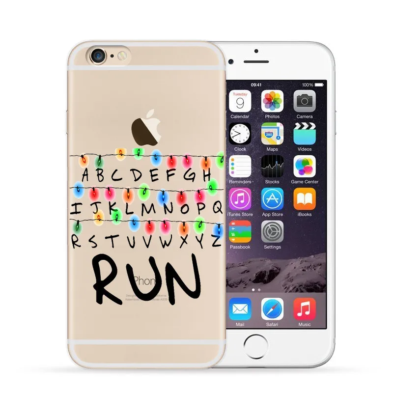 Необычные вещи Рождественские огни чехол для iPhone 7 7Plus 6S 8 Plus X 5s SE Мягкие